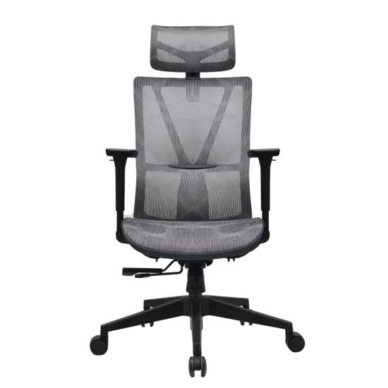 Chaise de bureau inclinable ergonomique bon marché en tissu à mailles complètes avec appui-tête