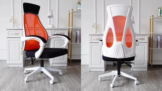 Chaise d'ordinateur ergonomique pivotante, Style moderne et écologique, avec appui-tête, dossier haut, confortable, en maille, pour bureau, nouvel arrivage